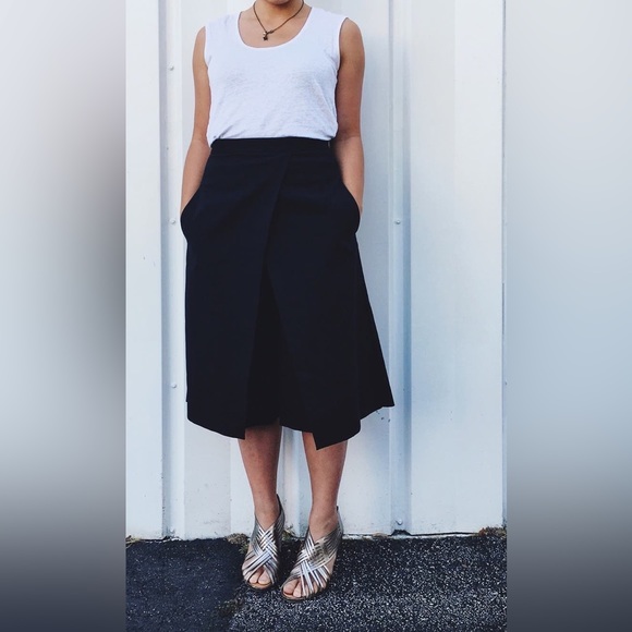 Tibi Black City Stretch Culotte Size: M | US 8 - Picture 5 of 13